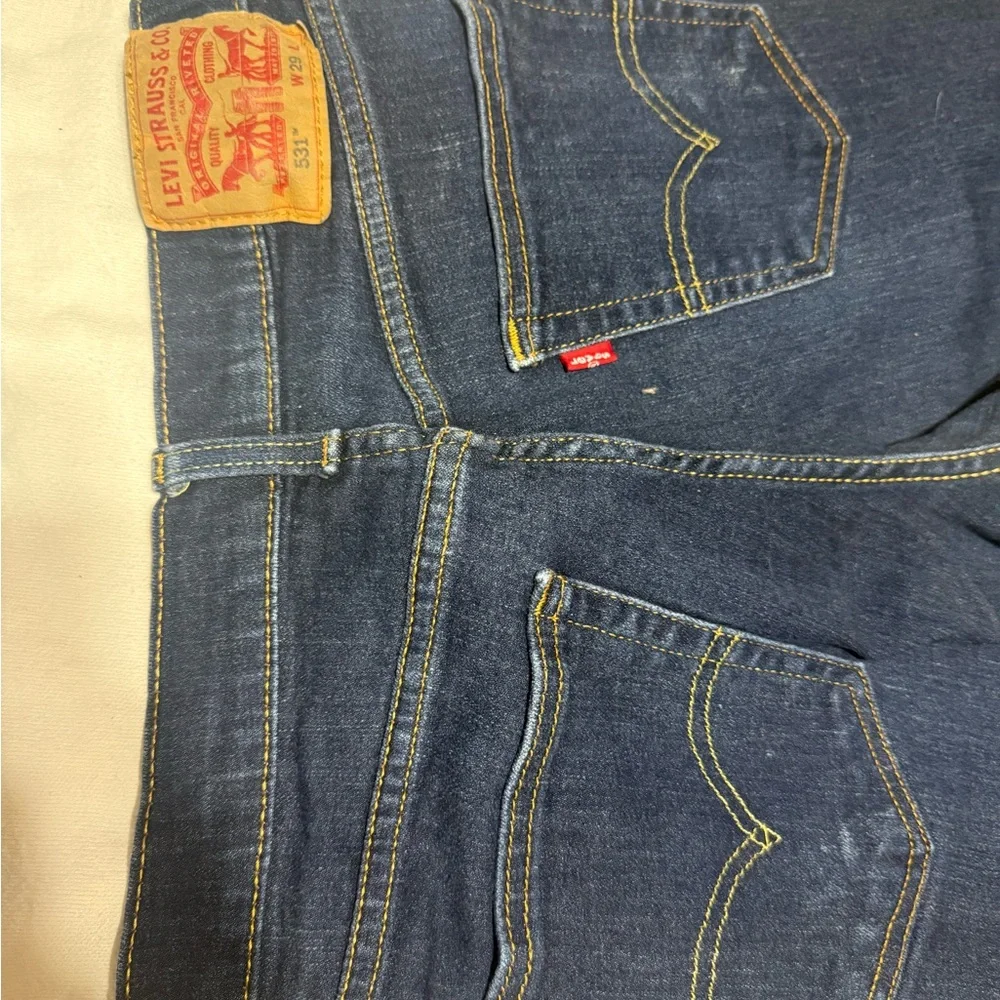Levi's 531 Men's Deep Indigo Straight Jeans Size 29 x 30